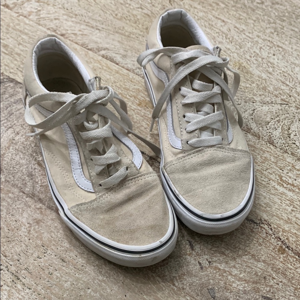 Cream and White Sneakers